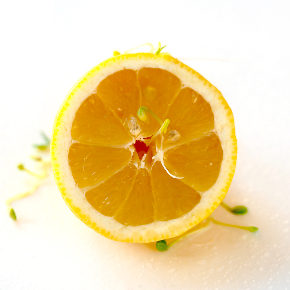 Bakteriefri spirer med citron